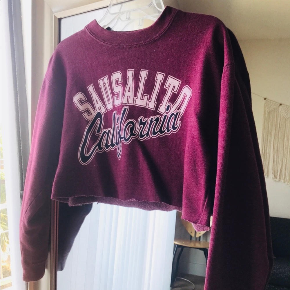 California Crop Top Sweatshirt